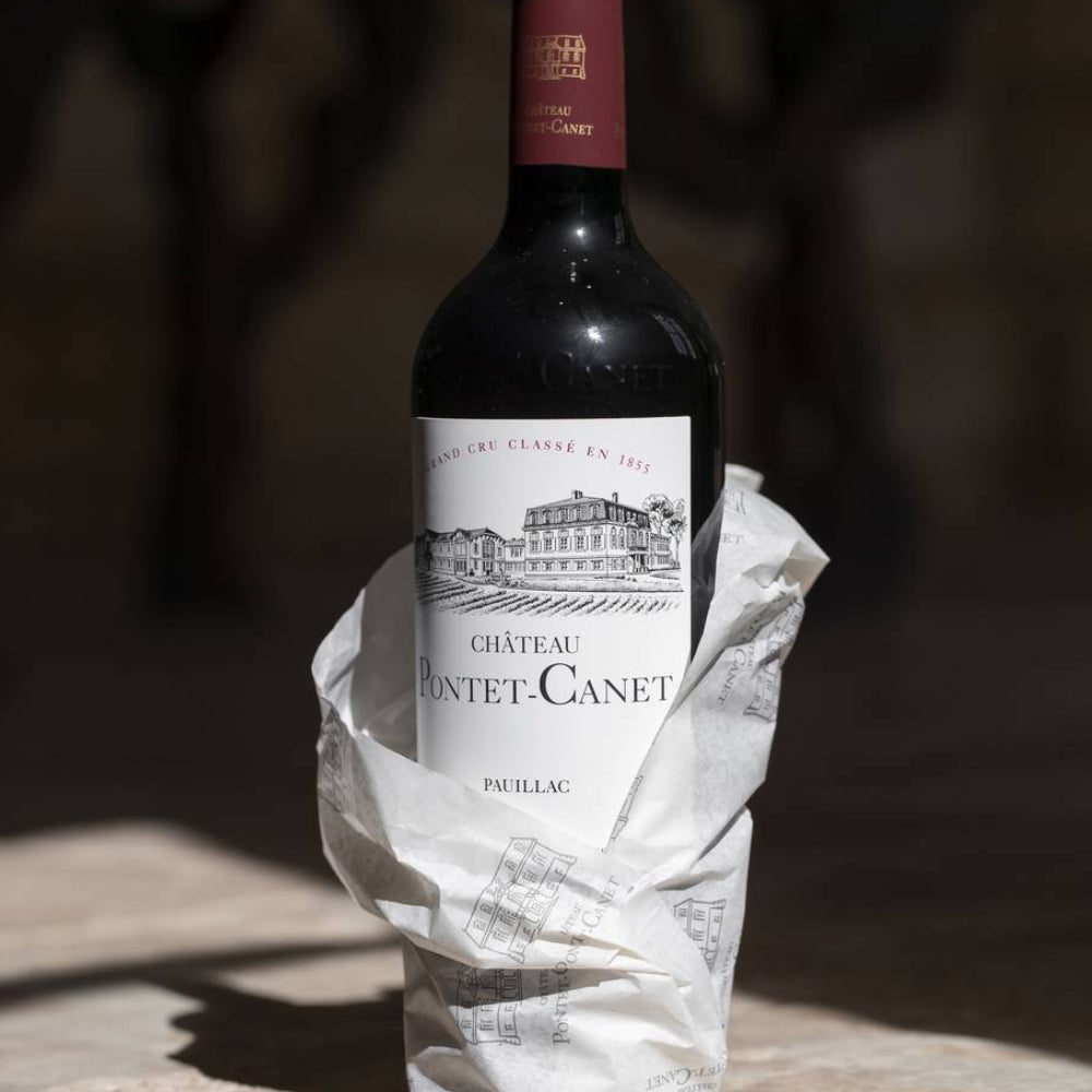 Pontet Canet on a table - Grand Vin Pte Ltd