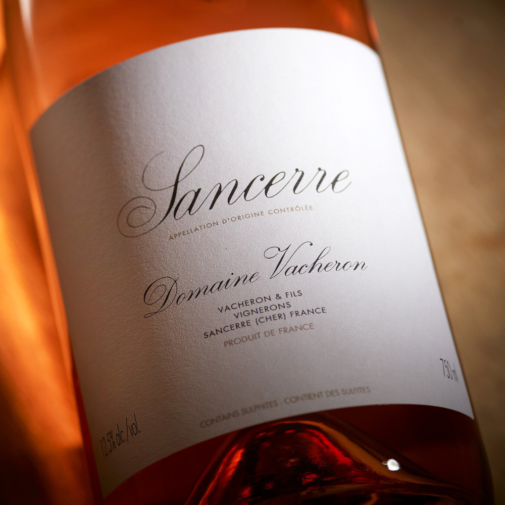 Vacheron Sancerre Rose Wine Label
