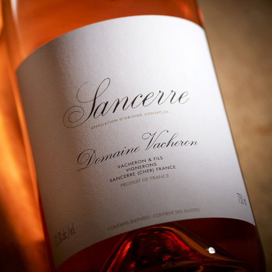 Vacheron Sancerre Rose Wine Label