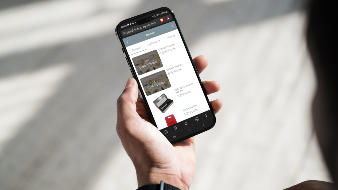 How to Redeem Rewards on Grand Vin Website
