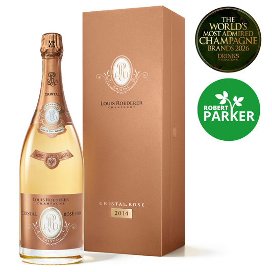 Louis Roederer Cristal Rose (Gift Box)  750ml Champagne Wine - Grand Vin Pte Ltd