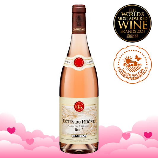E. Guigal Cotes du Rhone Rose 750ml For Valentine's Day - Grand Vin Pte Ltd
