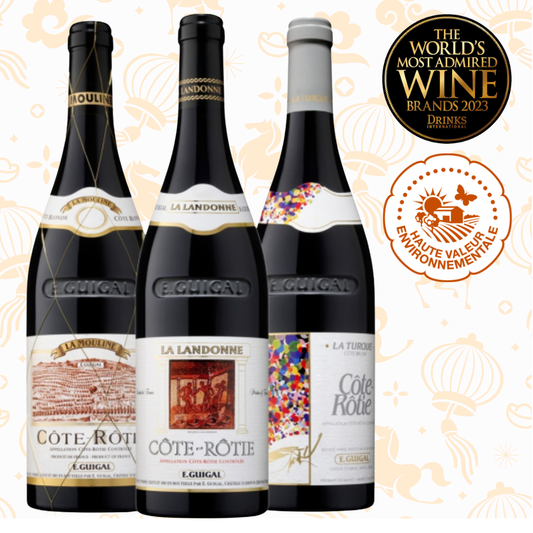 E. Guigal Cote-Rotie "La La La" Trio