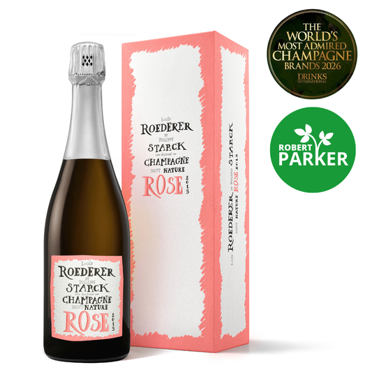 Louis Roederer Brut Nature Rose (Gift Box) 750ml Rose Champagne Wine - Grand Vin Pte Ltd