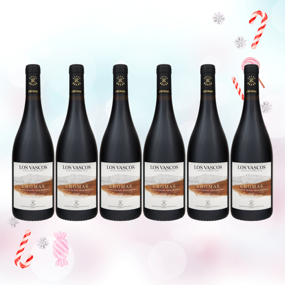 Los Vascos Cromas Cabernet Franc Gran Reserva 750ml Bundle of 6