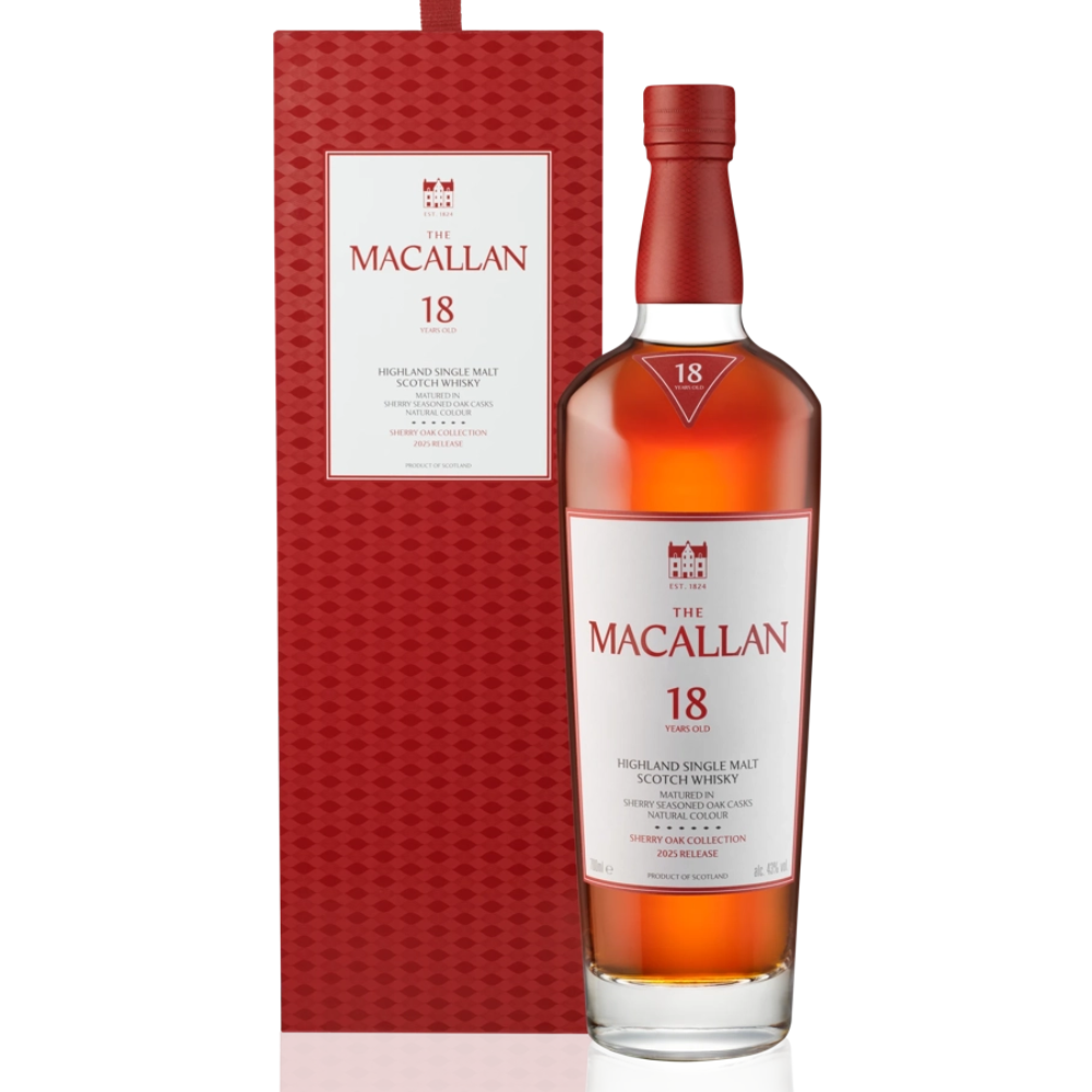Macallan Sherry Oak 18 Years Old (2025 Release) 700ml Scotch Whisky