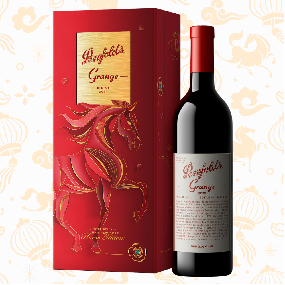Penfolds Grange Bin 95 Shiraz (Limited Release HORSE Edition Giftbox) 750ml Australian Red Wine - Grand Vin Pte Ltd