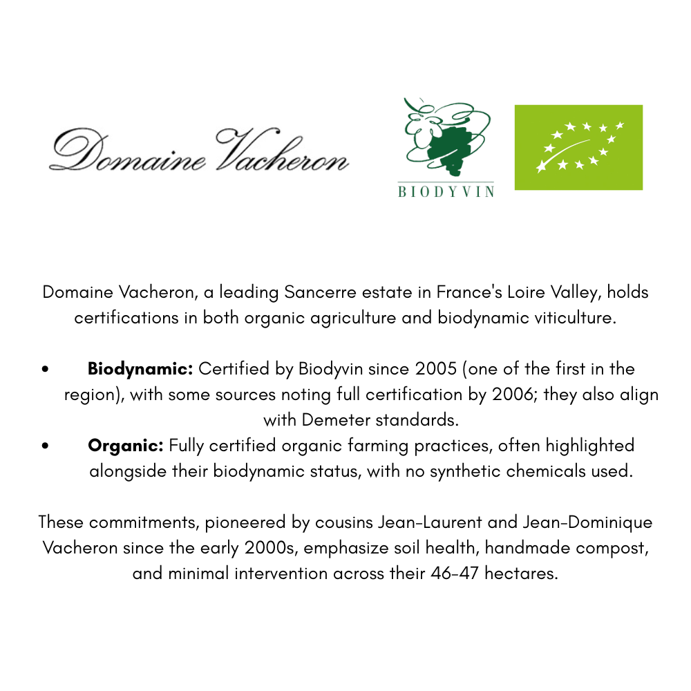 Domaine Vacheron Certified Biodynamic and Organic