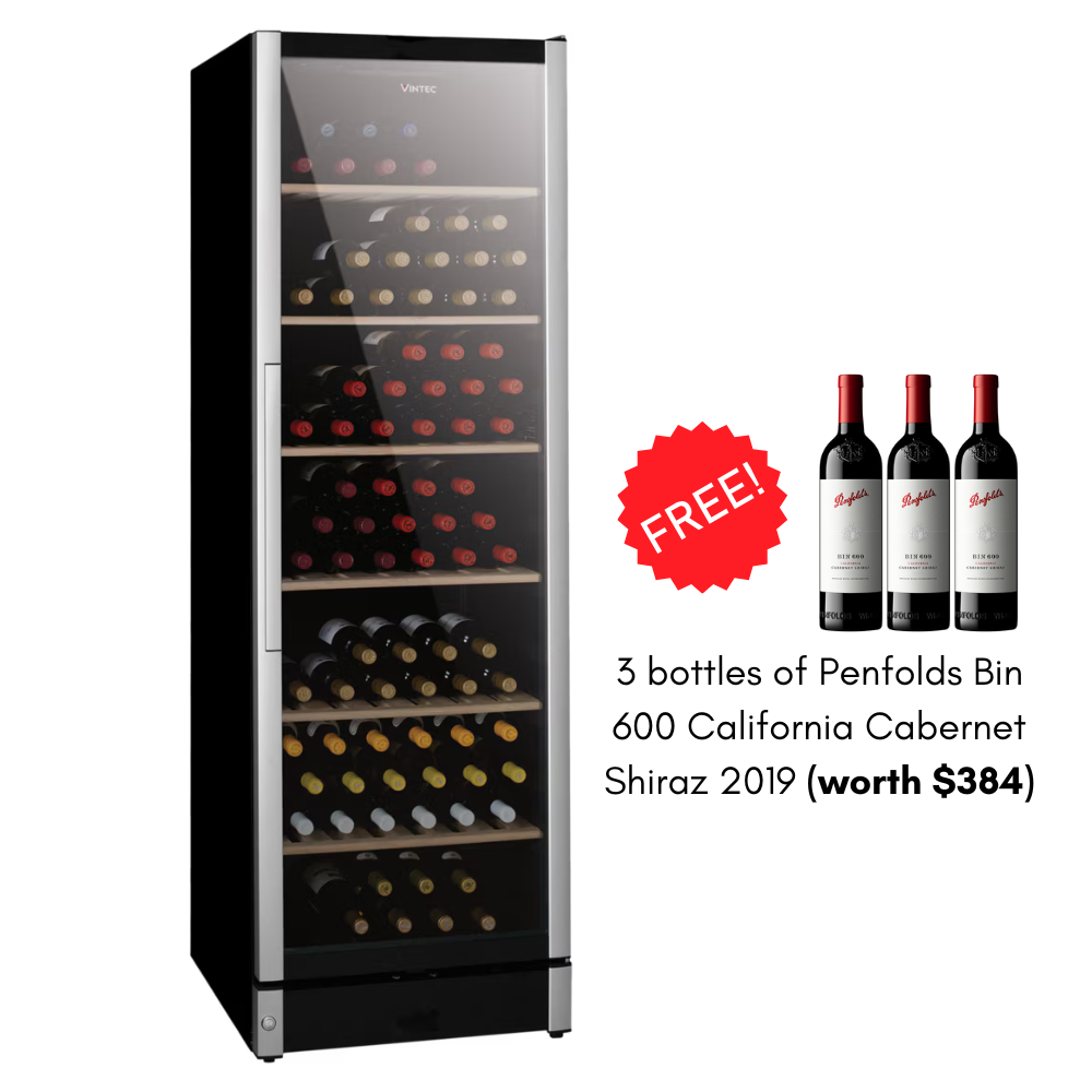 Vintec ALLURE Wine Cabinet VWM155SAA-X - Grand Vin Pte Ltd