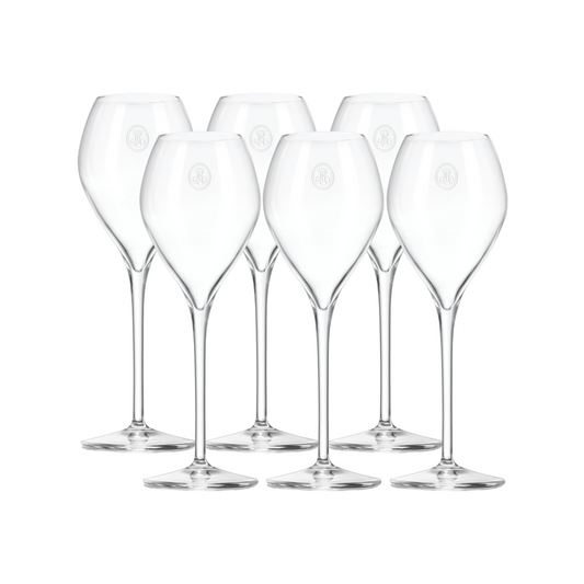 Louis Roederer Champagne Tulip Flutes (18cl) (Pack of 6) - Grand Vin Pte Ltd